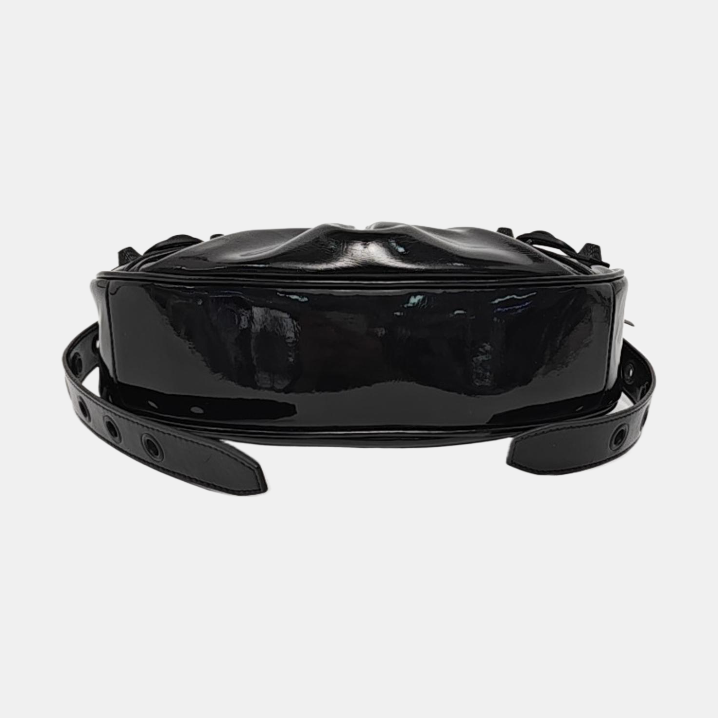 Le Cagole Mini Patent Leather Black