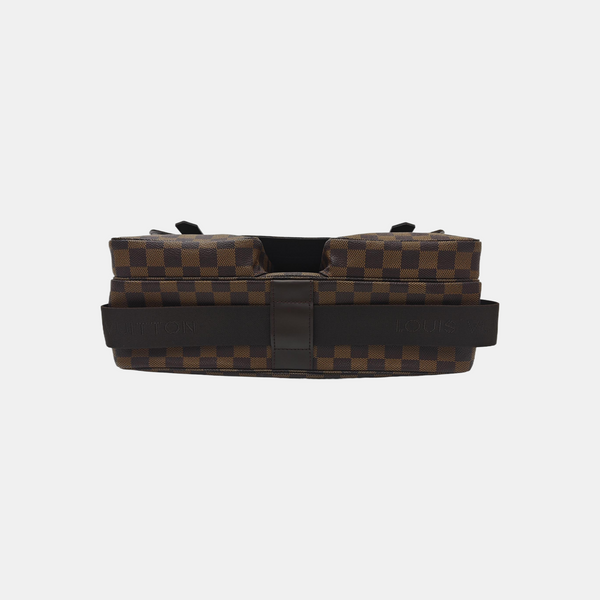 BROADWAY Damier Ebene Coated Canvas Brown