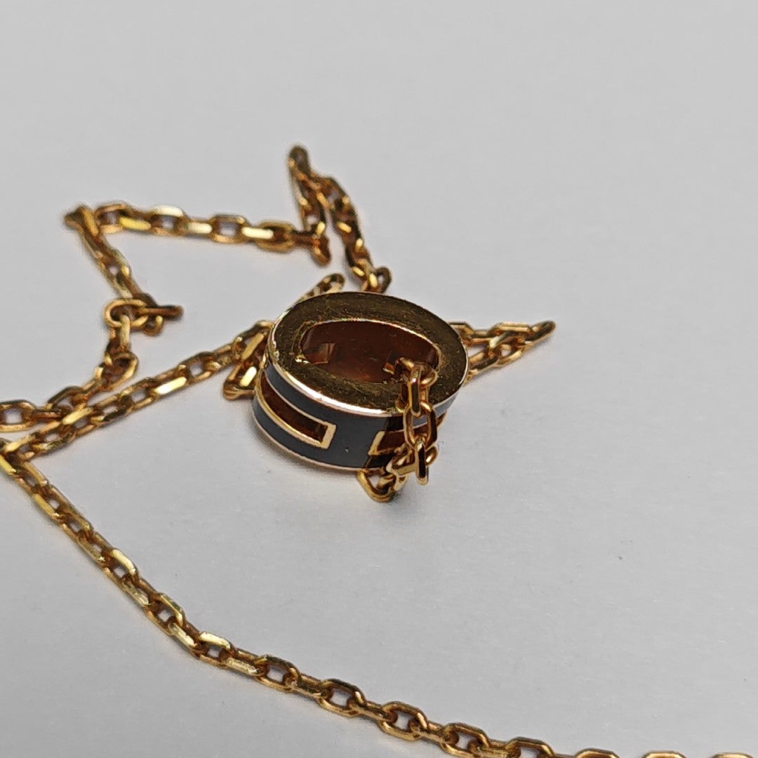 Pop H Metal Rose Gold Necklace