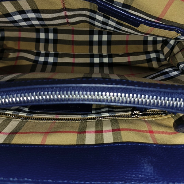 The Banner Medium Calfskin Blue