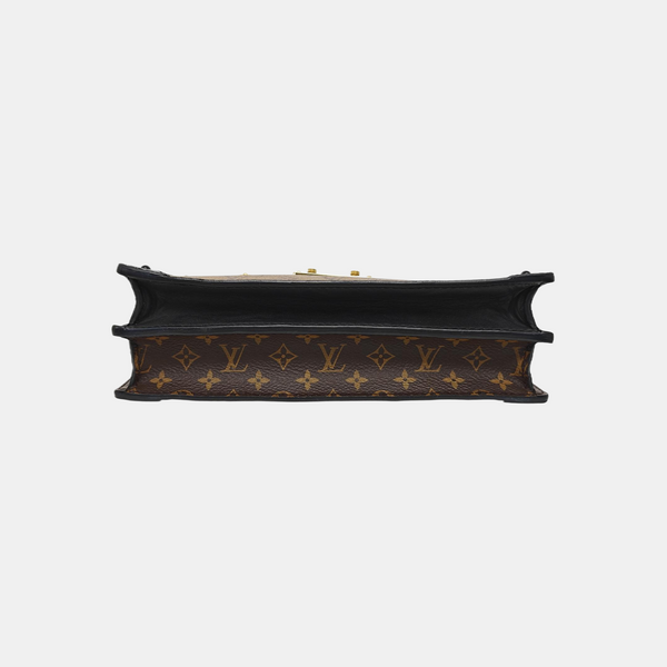 TRUNK Monogram Coated Canvas Brown