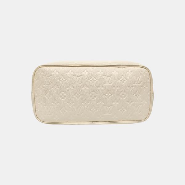 NEVERFULL MM Monogram Calfskin White