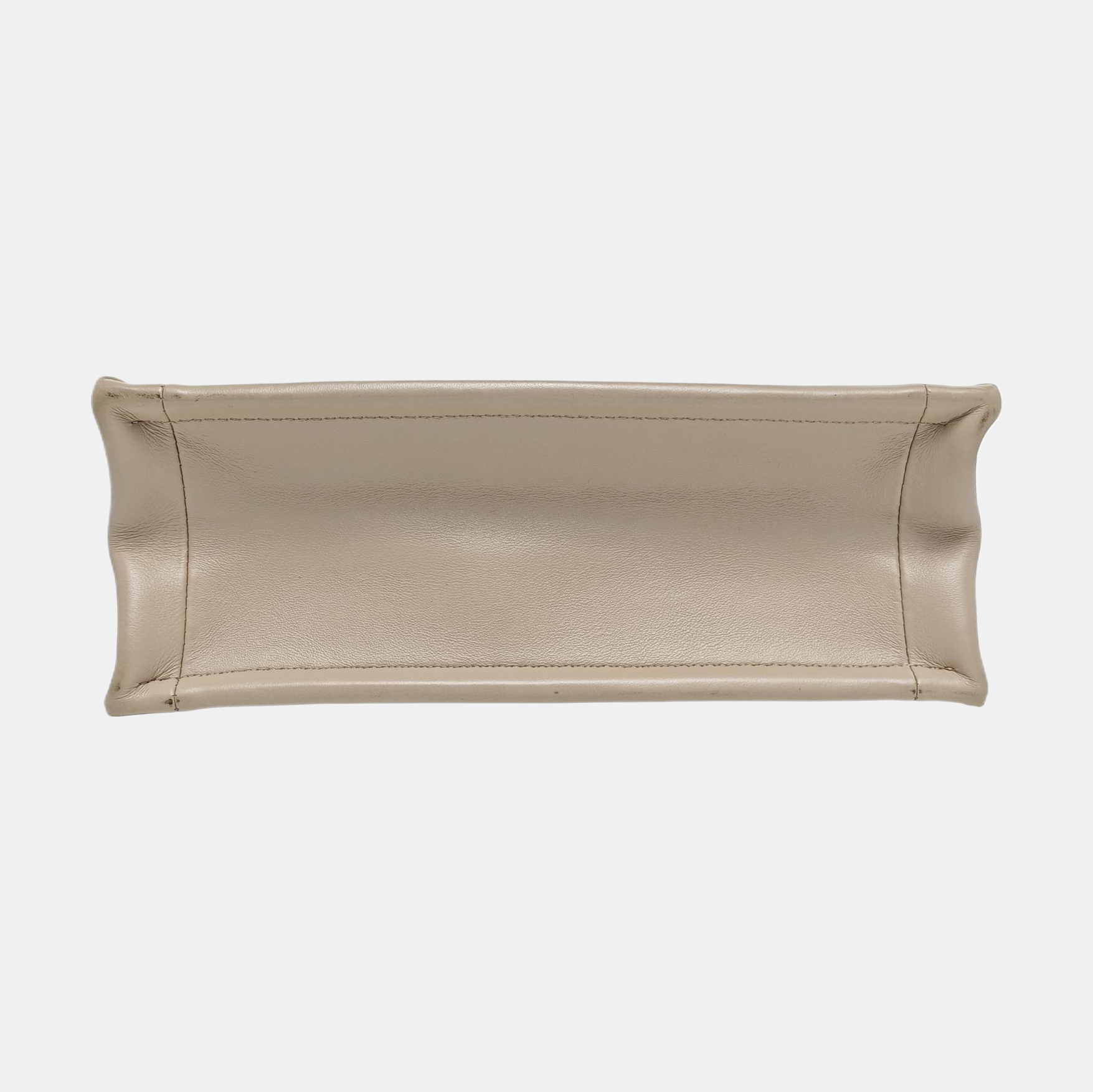 Book Tote Mini Cannage Calfskin Beige