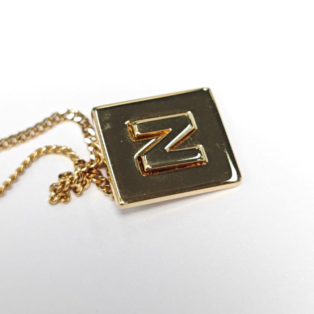 ALPHABET Brass Gold Necklace