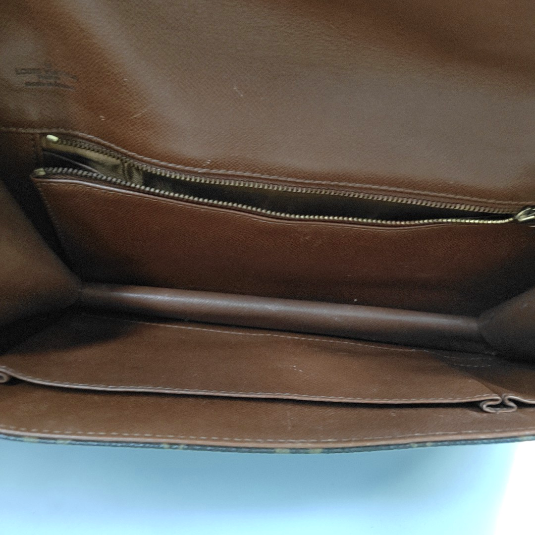 DAME GM Monogram Coated Canvas Brown