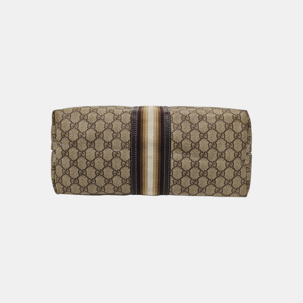 Monogram Coated Canvas Tote Bag Beige