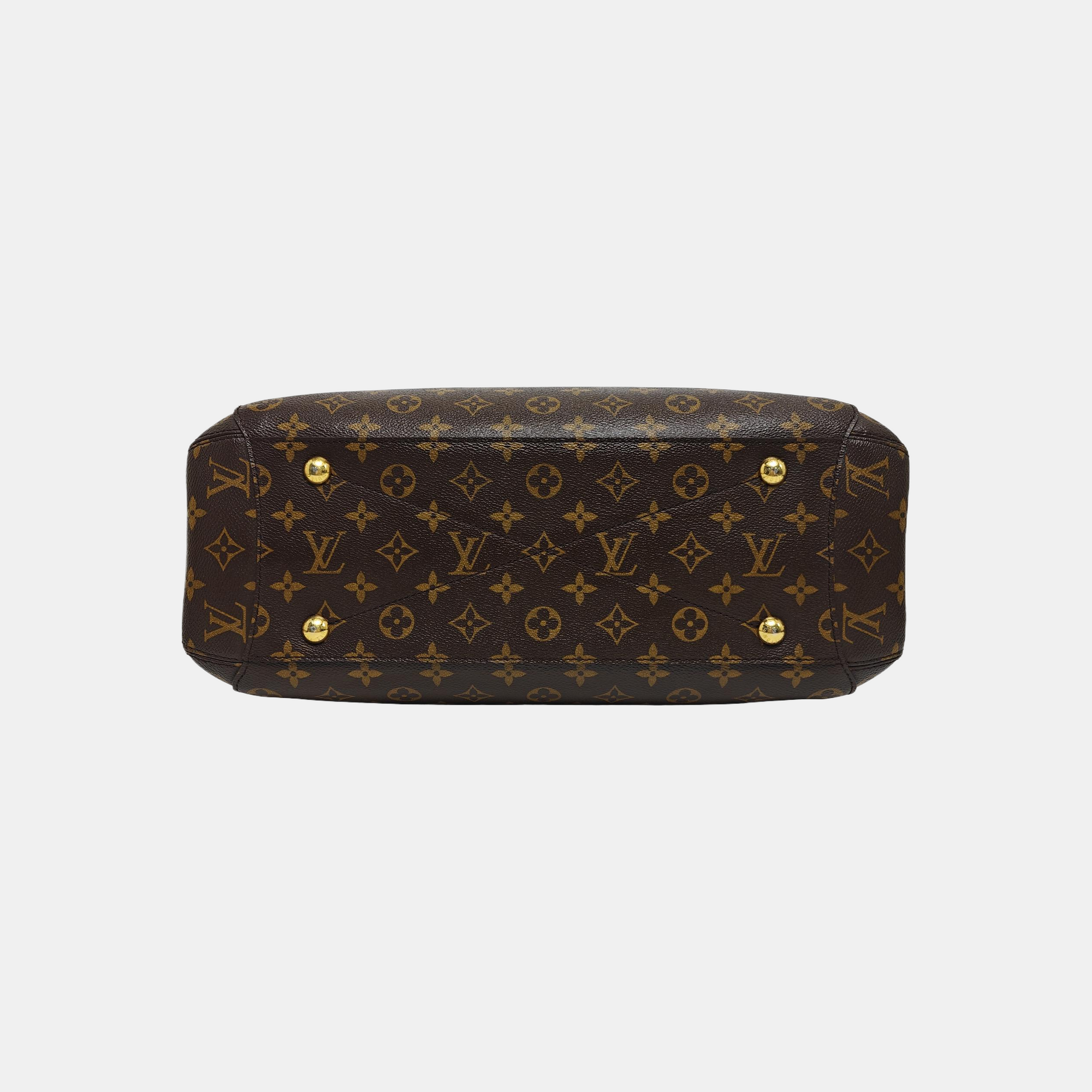 MONTAIGNE GM Monogram Coated Canvas Brown