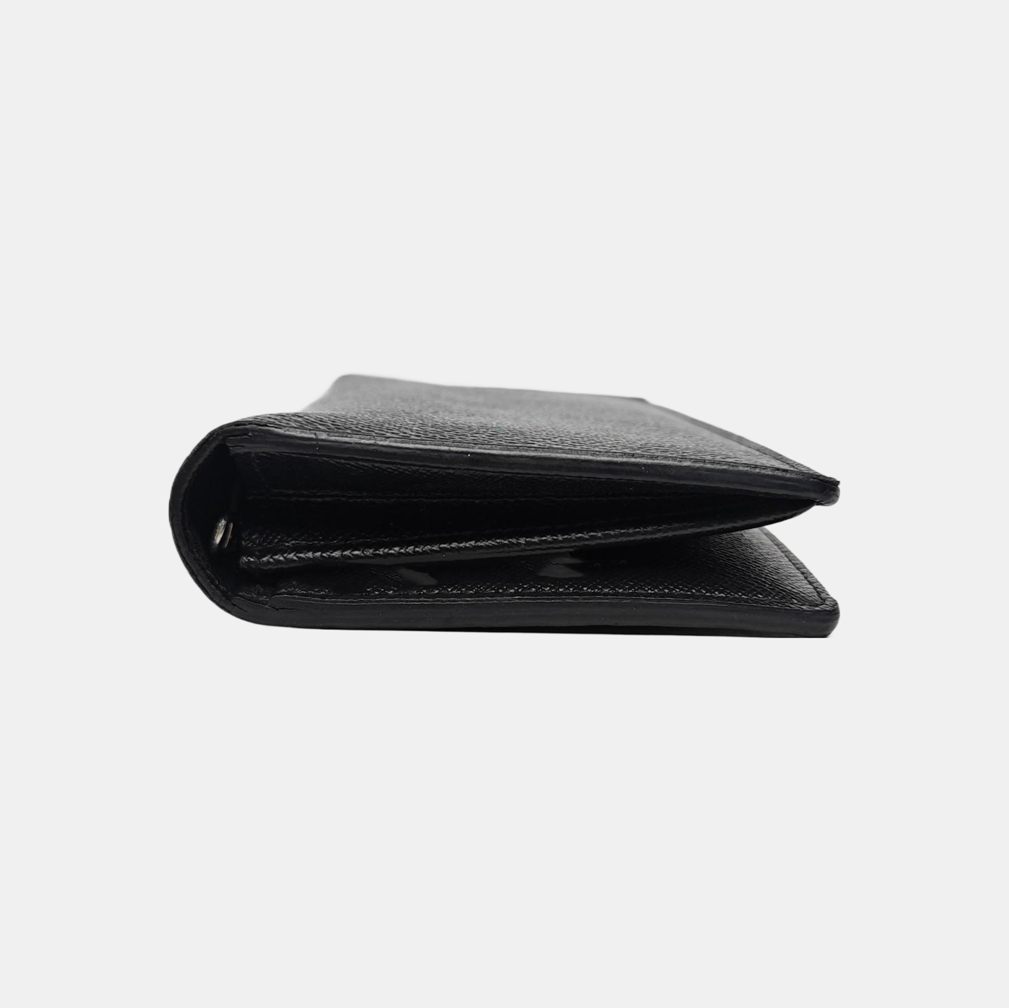 BRAZZA Damier Graphite Coated Canvas Black Wallet