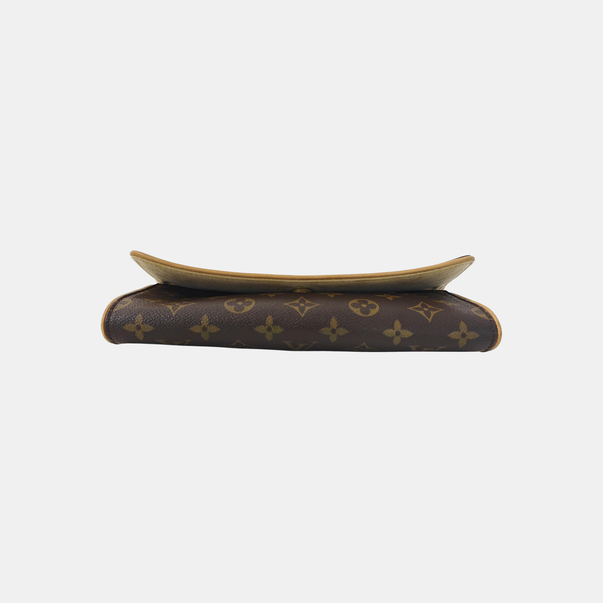 TWIN GM Monogram Coated Canvas Brown