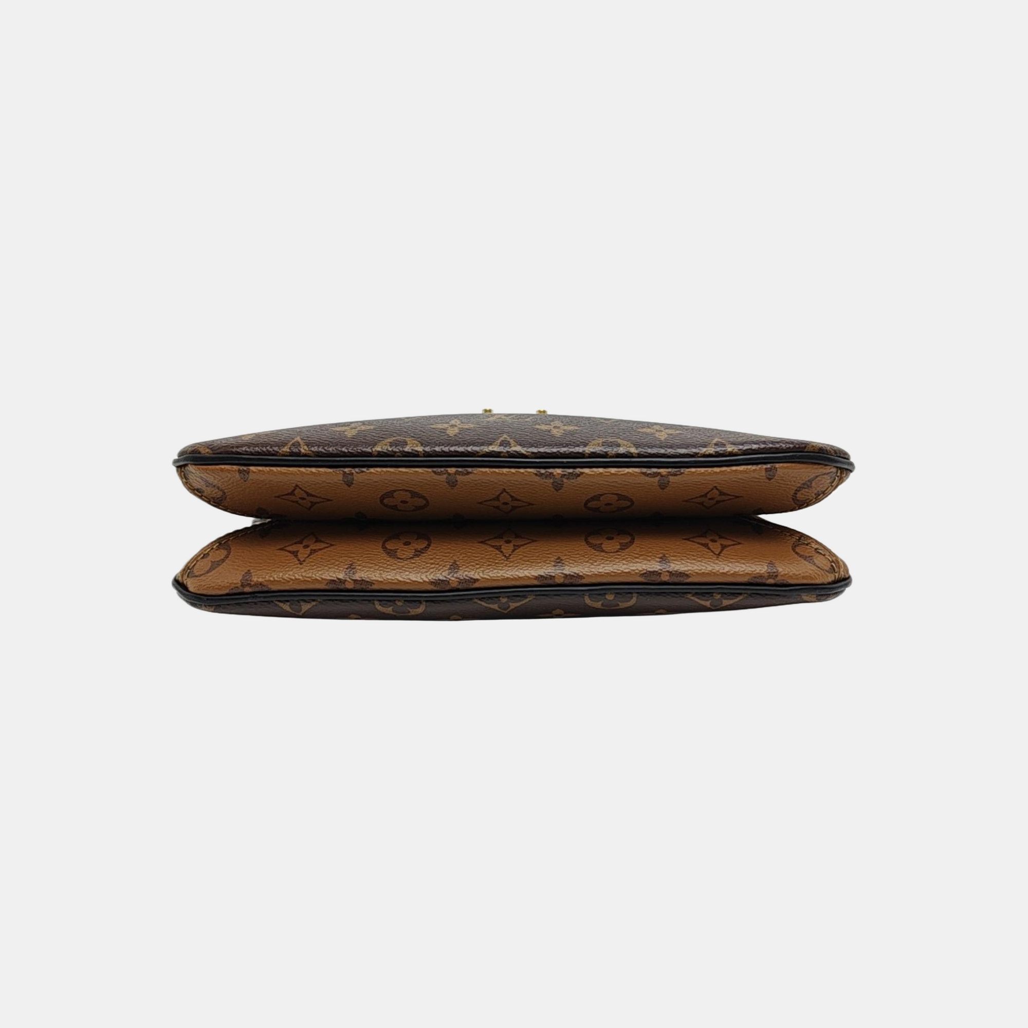 TWINNY Monogram Coated Canvas Brown