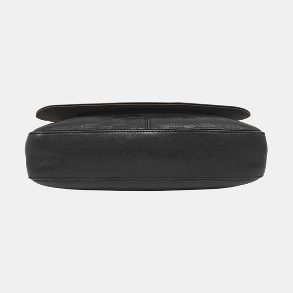 DISTRICT PM Damier Graphite Calfskin Black