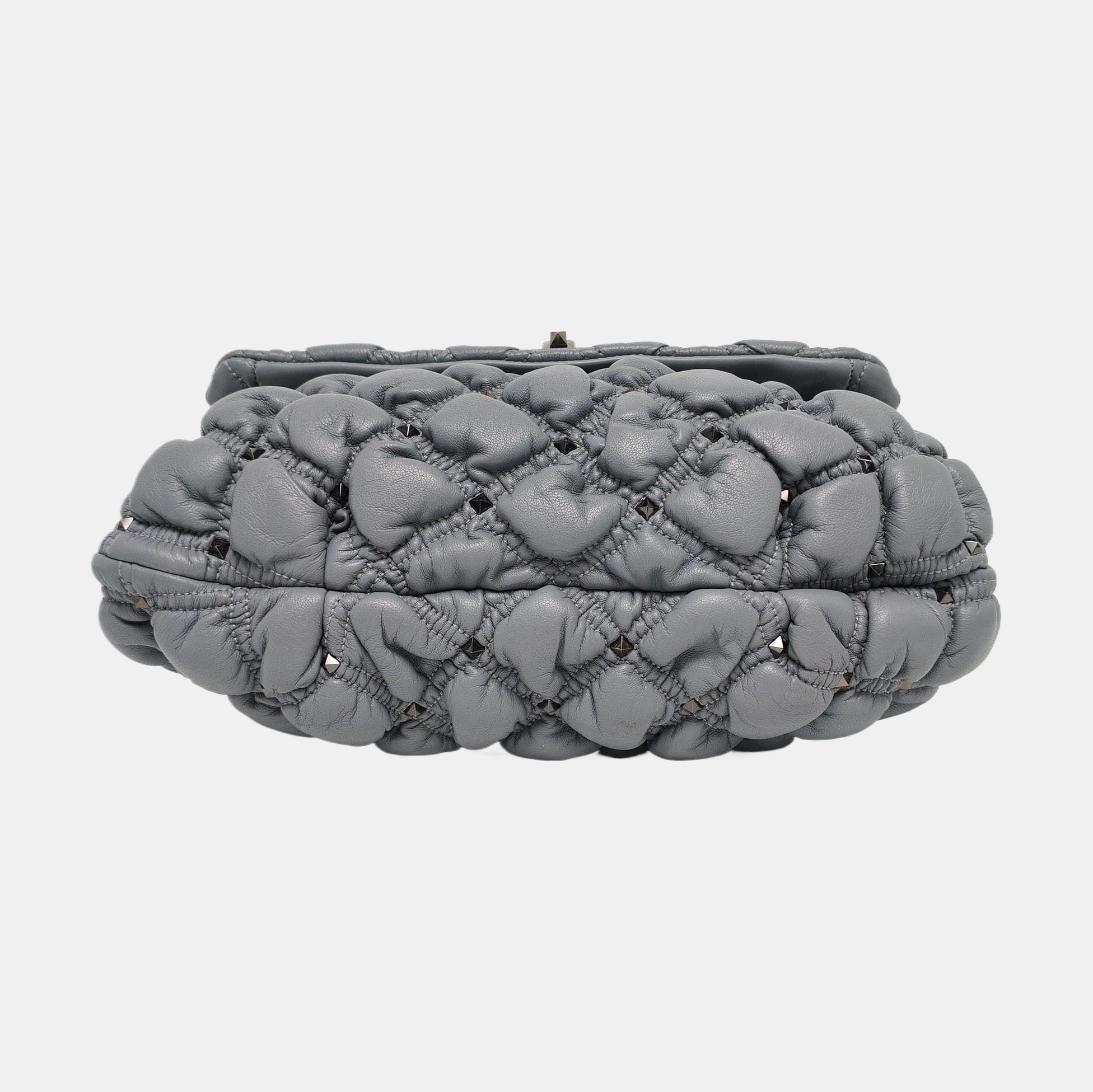 Spikeme Medium Quilted Lambskin Blue
