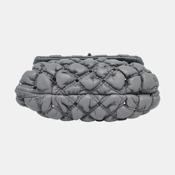 Spikeme Medium Quilted Lambskin Blue