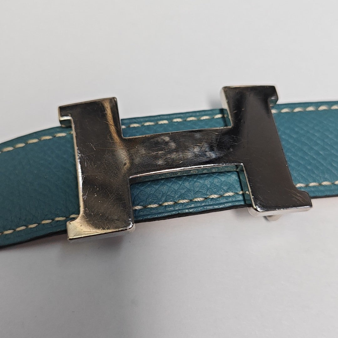 Leather Belt Blue