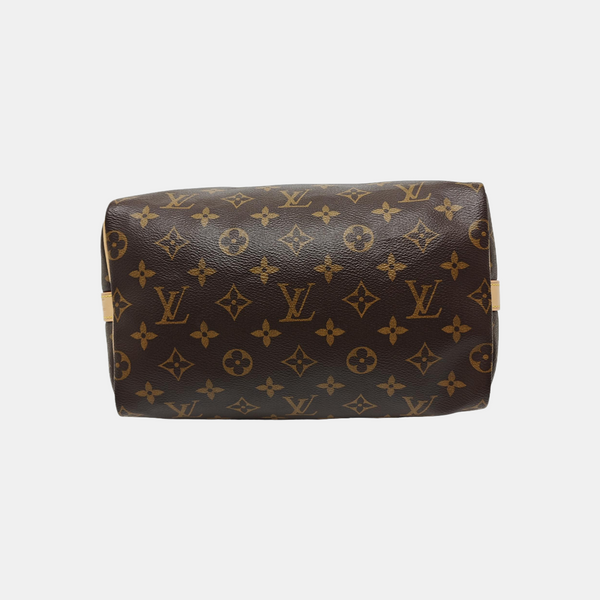 SPEEDY 25 Monogram Coated Canvas Brown