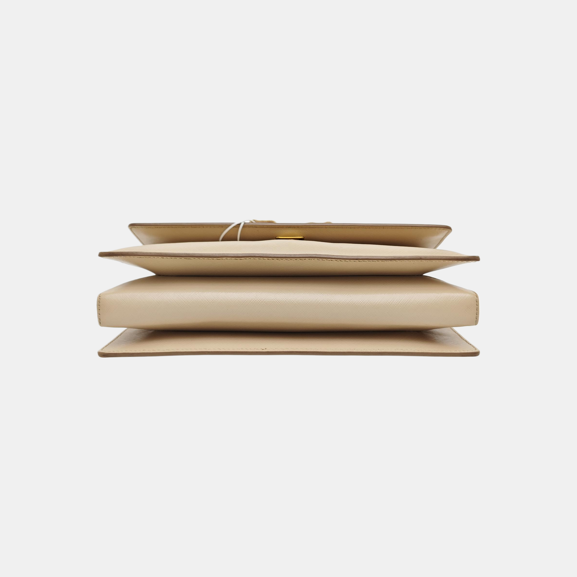 Calfskin Shoulder Bag Beige
