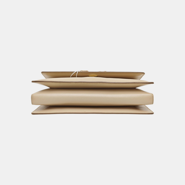 Calfskin Shoulder Bag Beige