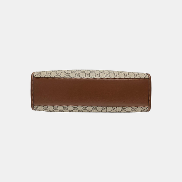 Retro Medium Monogram Coated Canvas Black