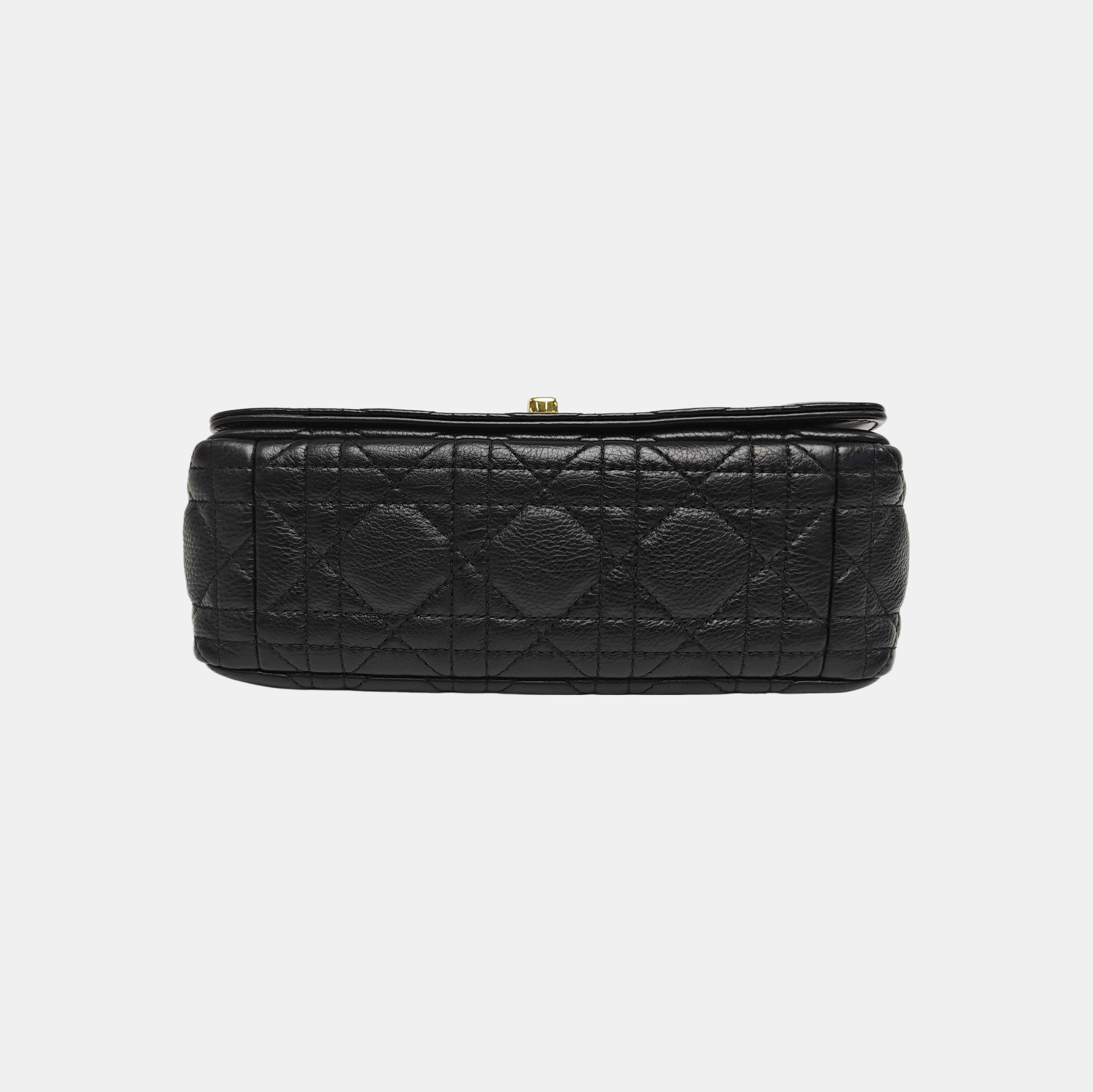 Dior Caro Small Cannage Calfskin Black