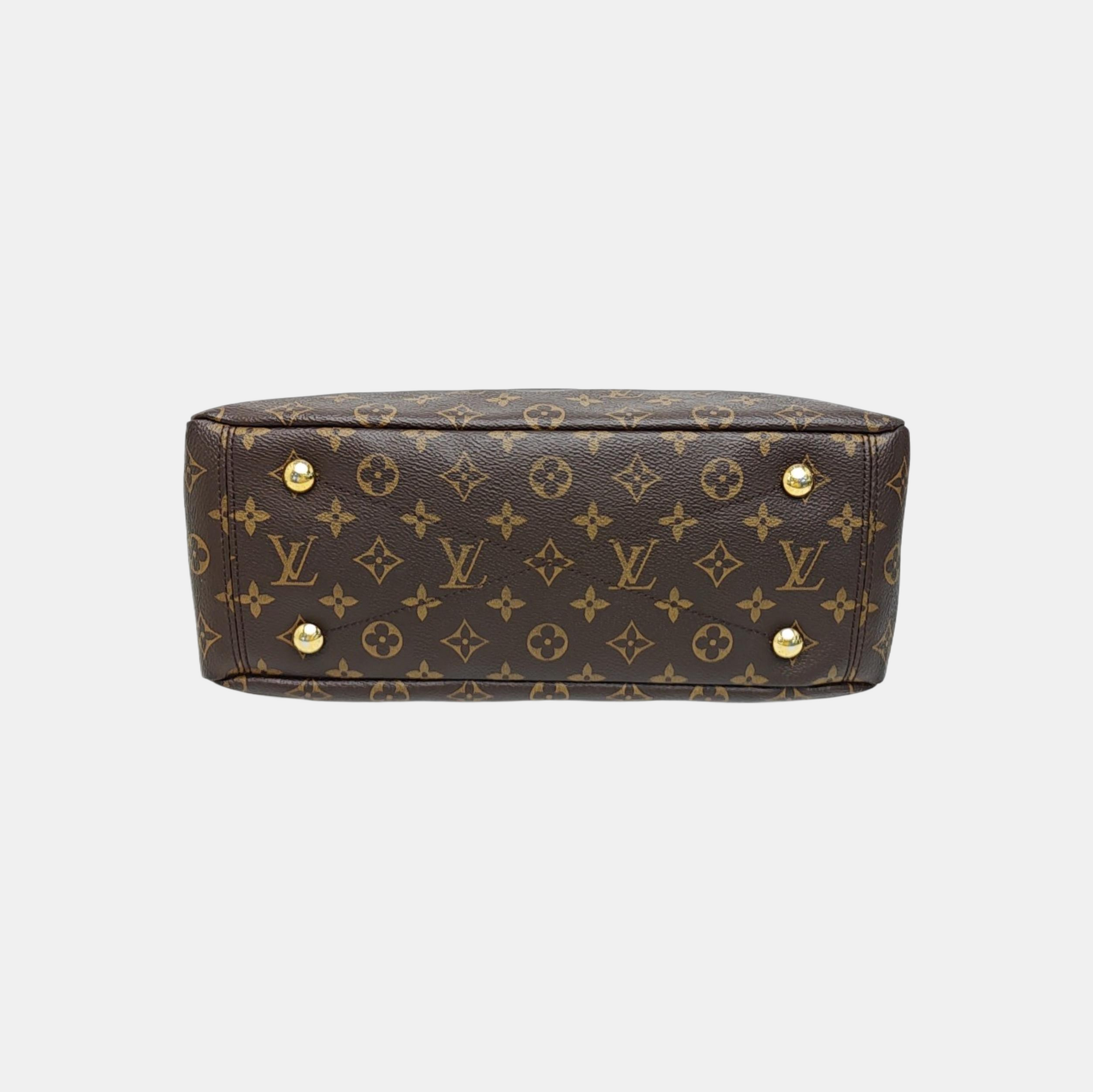 PALLAS MM Monogram Coated Canvas Brown