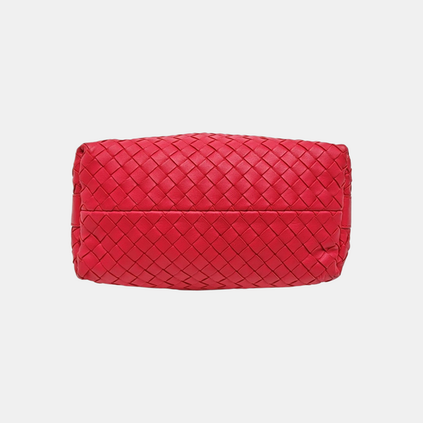 Lambskin Top Handle Bag Red