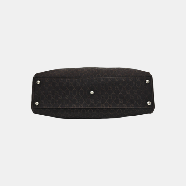 Monogram Canvas Shoulder Bag Black