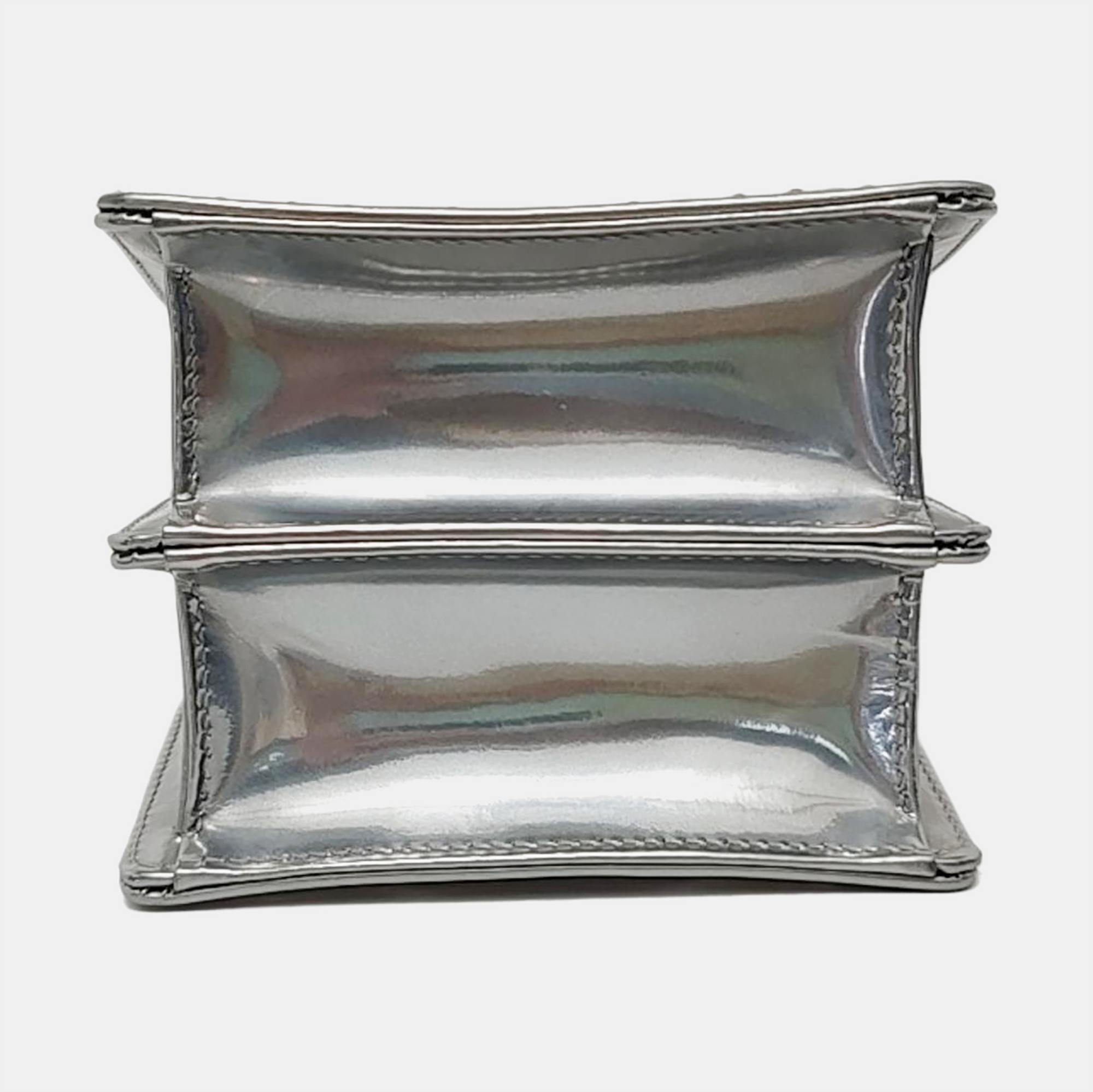Authenticated pre-owned  Diorama Cannage Calfskin Silver - Crossbody Bag at Looply