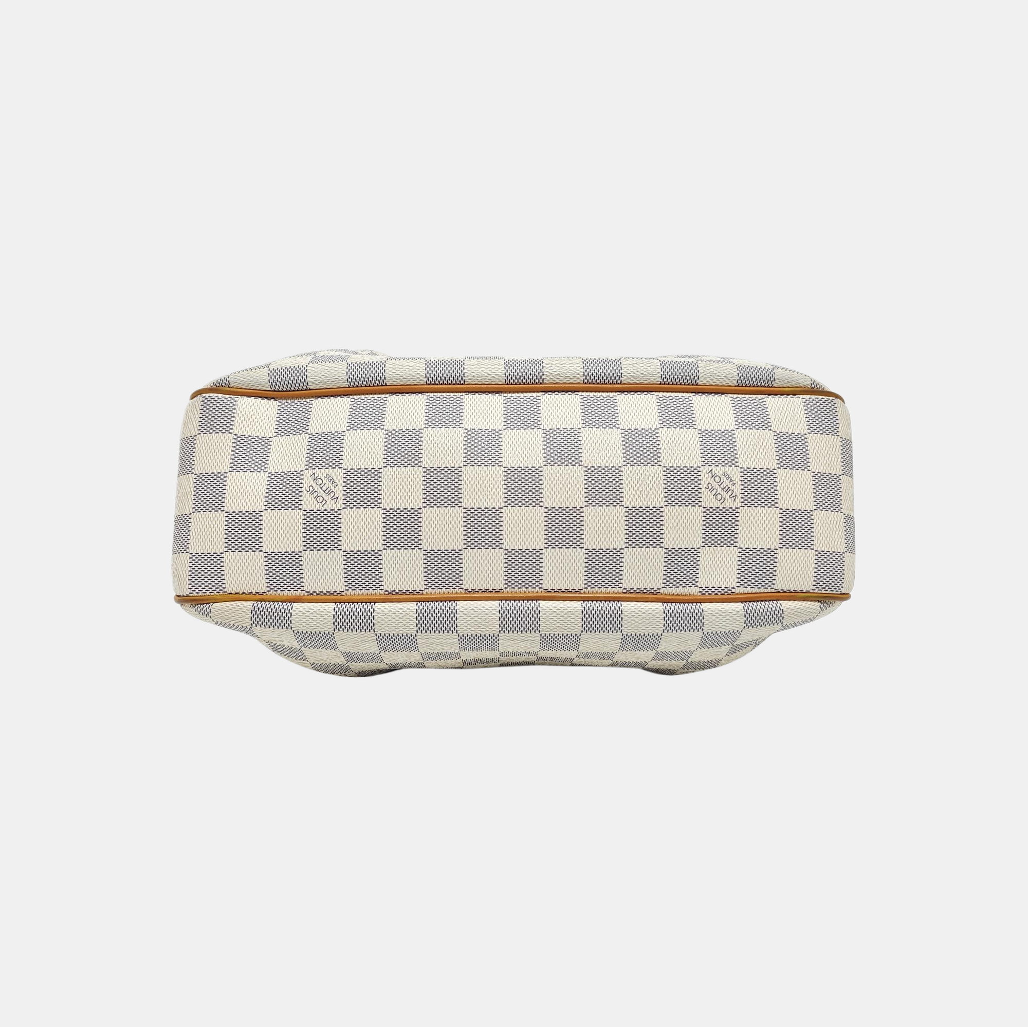 SIRACUSA PM Damier Azur Coated Canvas White