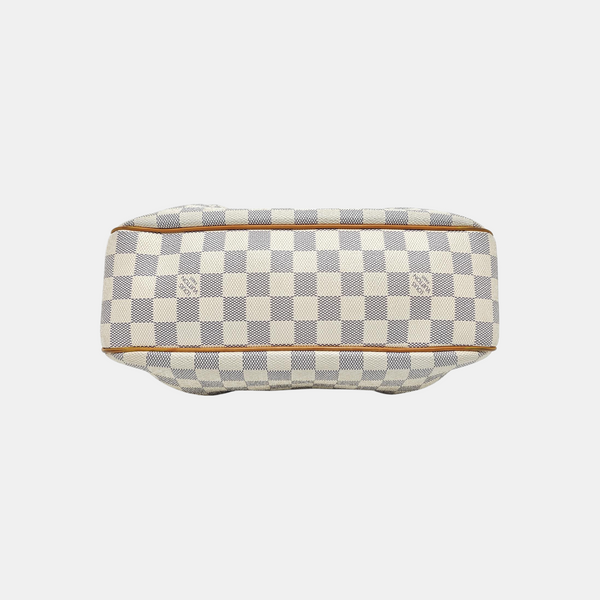 SIRACUSA PM Damier Azur Coated Canvas White