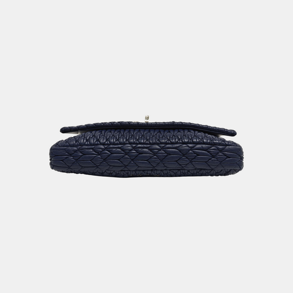 Quilted Lambskin Shoulder Bag Blue