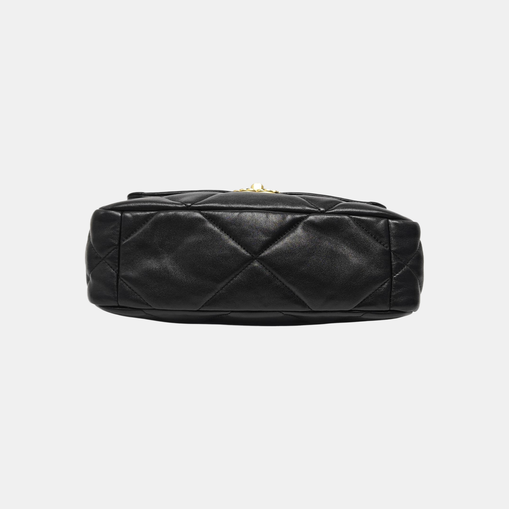 CHANEL 19 Small Quilted Lambskin Black