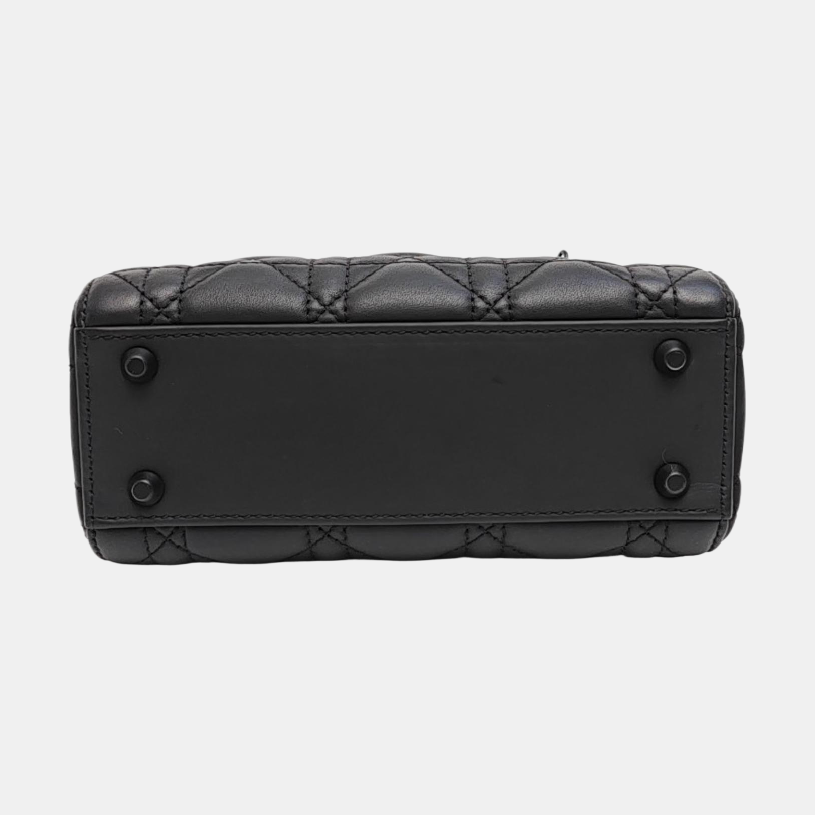 Lady Dior Mini Cannage Lambskin Black