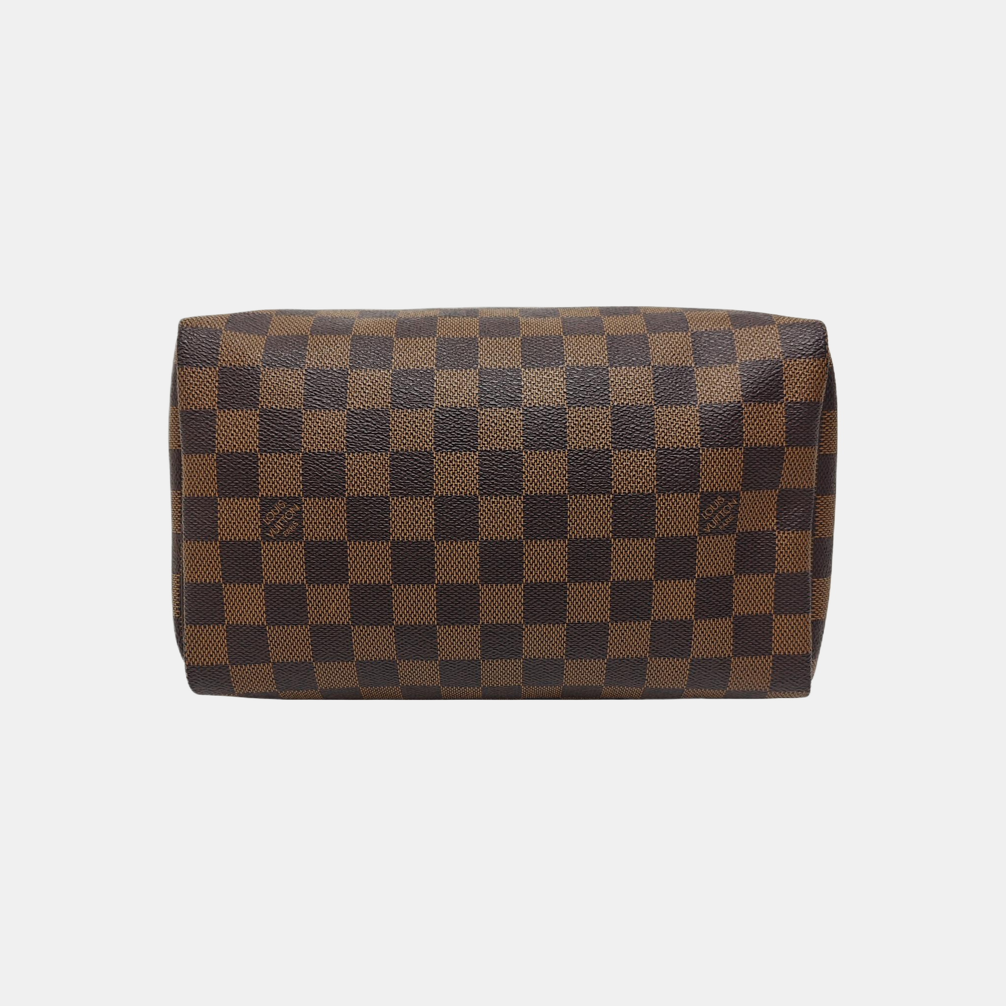 SPEEDY 25 Damier Ebene Coated Canvas Brown