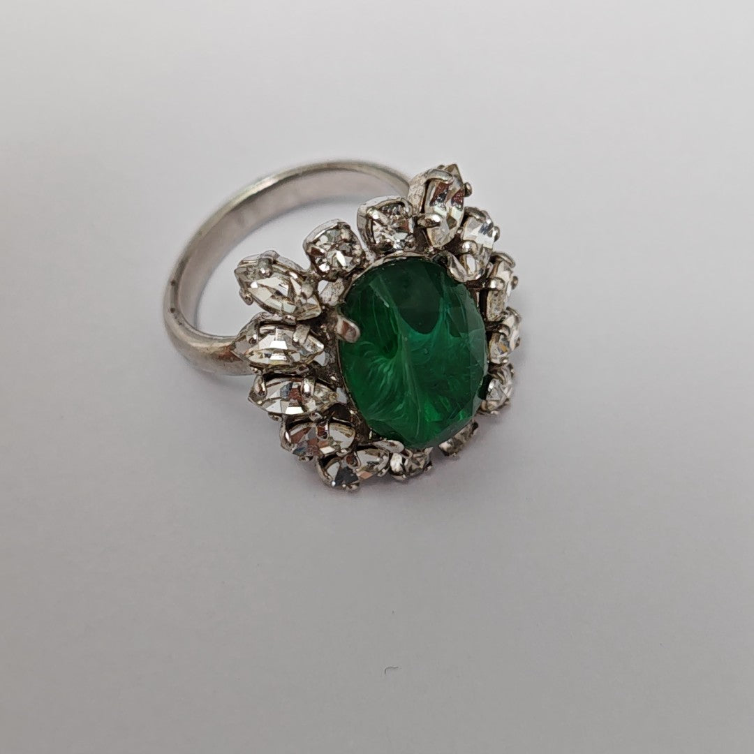 Metal Green Ring EU 53