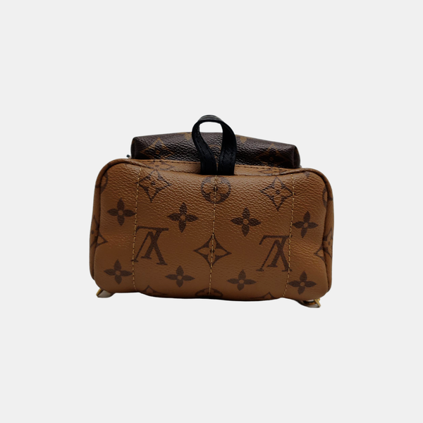 PALM SPRINGS Mini Monogram Coated Canvas Brown