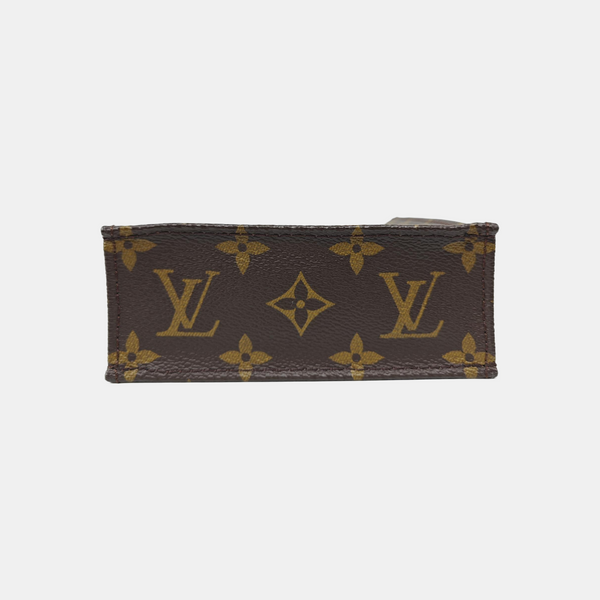 SAC PLAT Mini Monogram Coated Canvas Brown