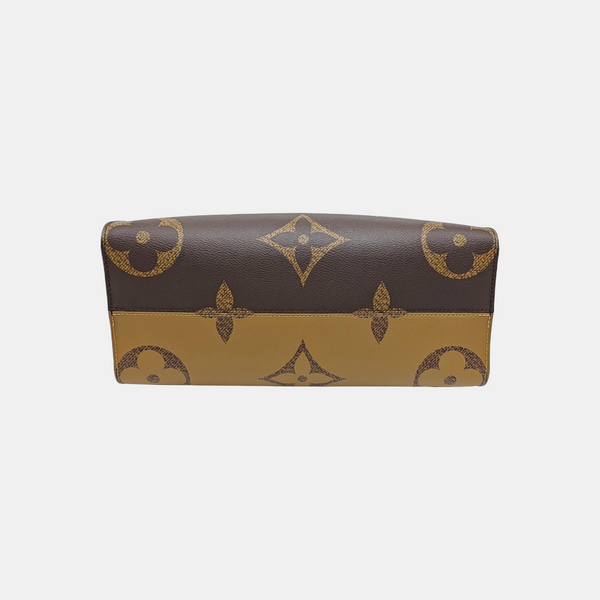 ONTHEGO MM Monogram Coated Canvas Brown