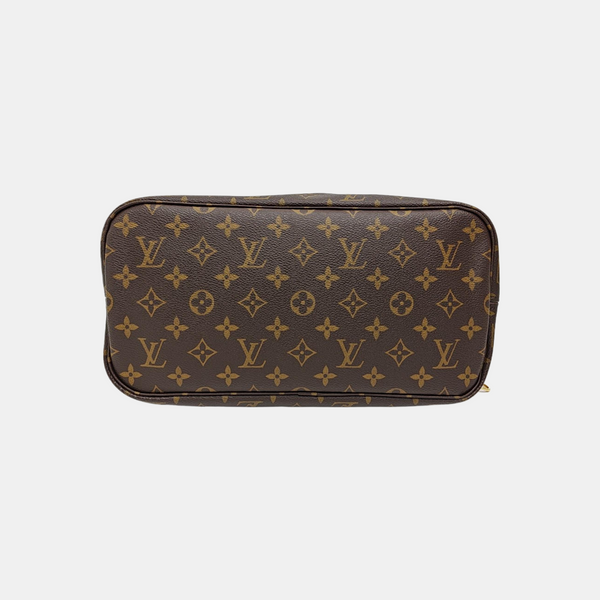 NEVERFULL MM Monogram Coated Canvas Brown