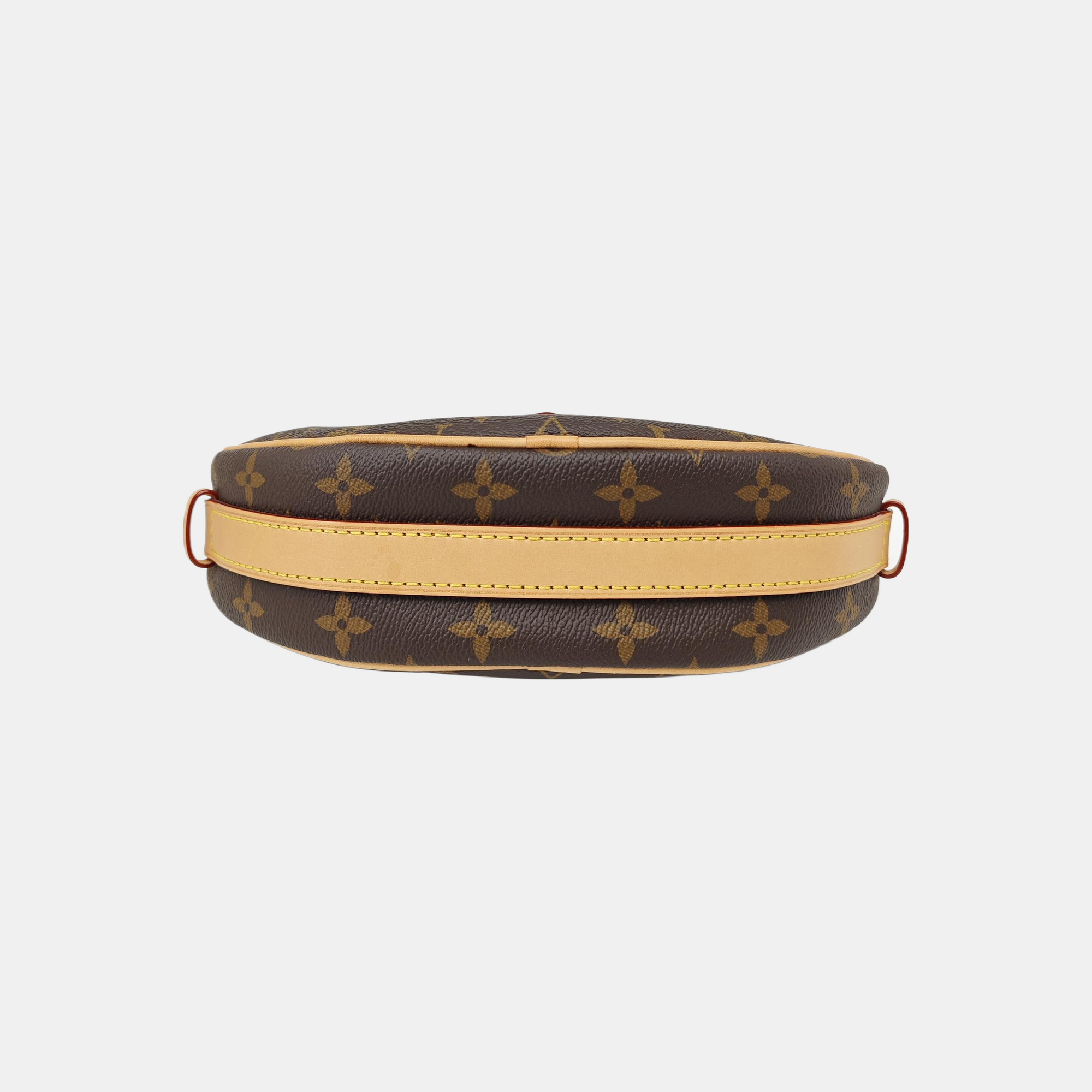 CROISSANT Monogram Coated Canvas Brown