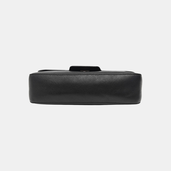 Calfskin Top Handle Bag Black
