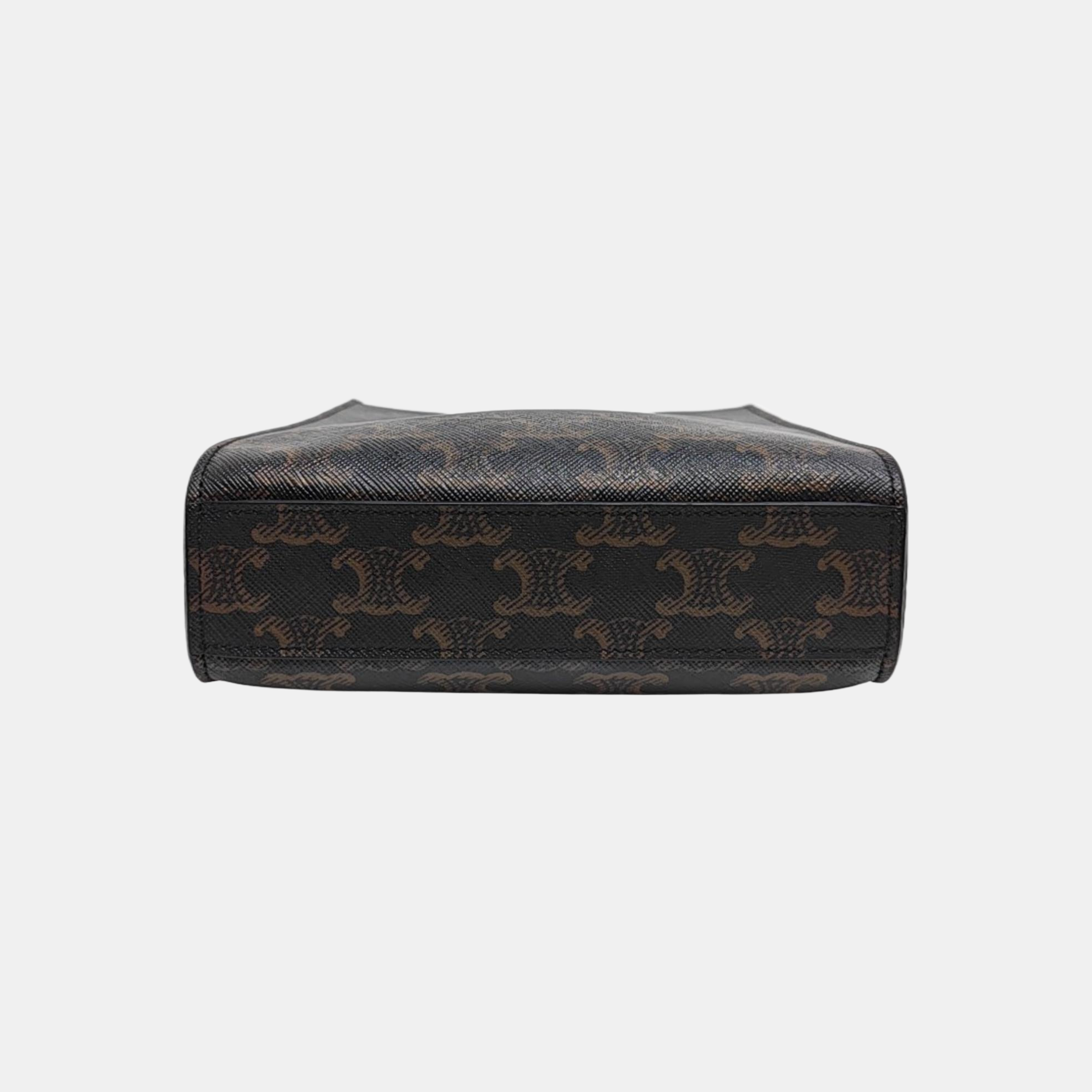 CABAS CELINE Mini Coated Canvas Brown