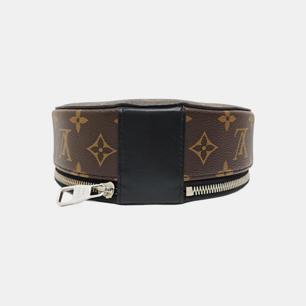 Monogram Coated Canvas Top Handle Bag Brown