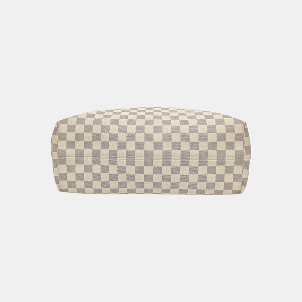 GRACEFUL PM Damier Azur Coated Canvas White