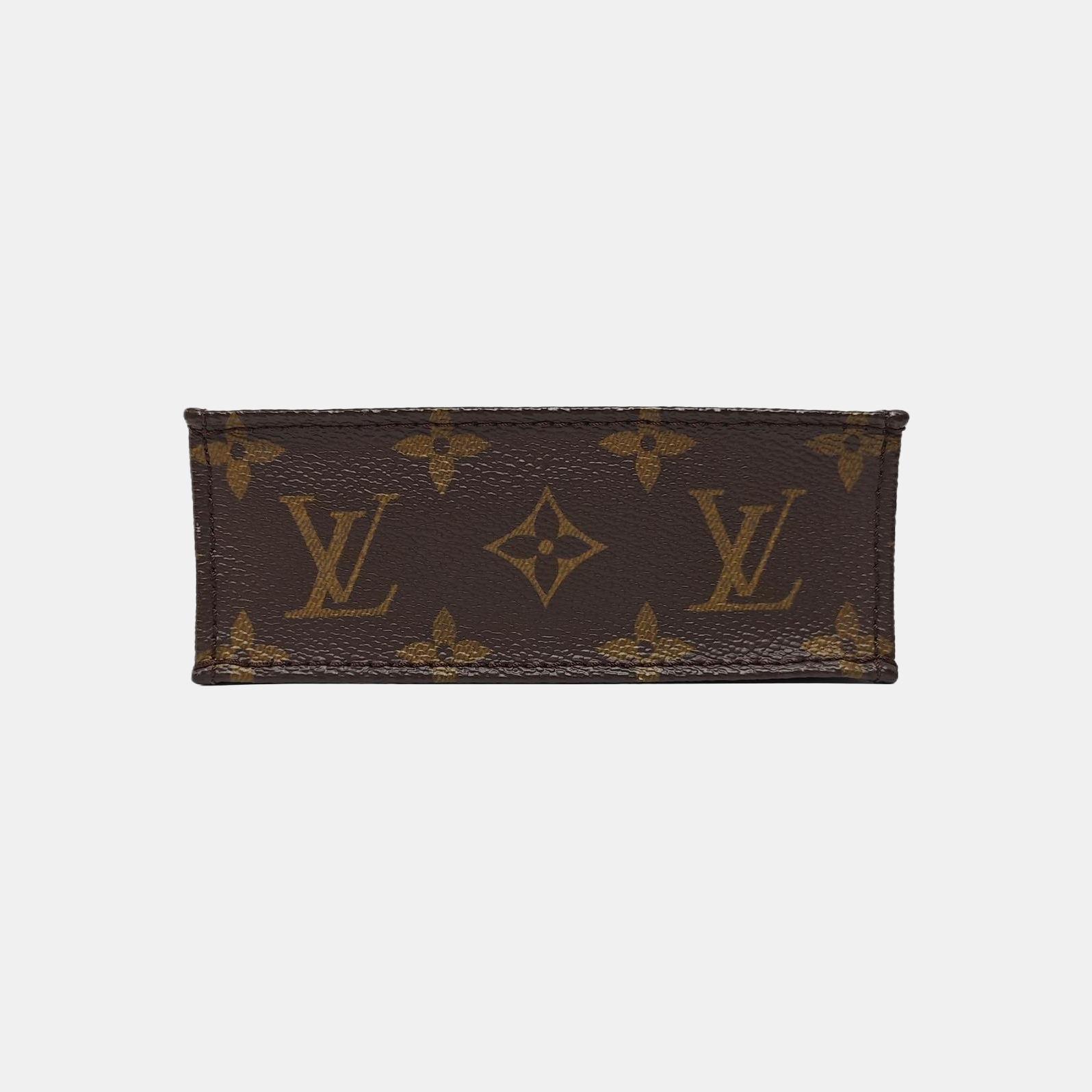 SAC PLAT Mini Monogram Coated Canvas Brown