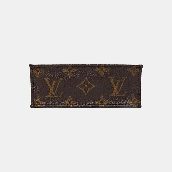 SAC PLAT Mini Monogram Coated Canvas Brown