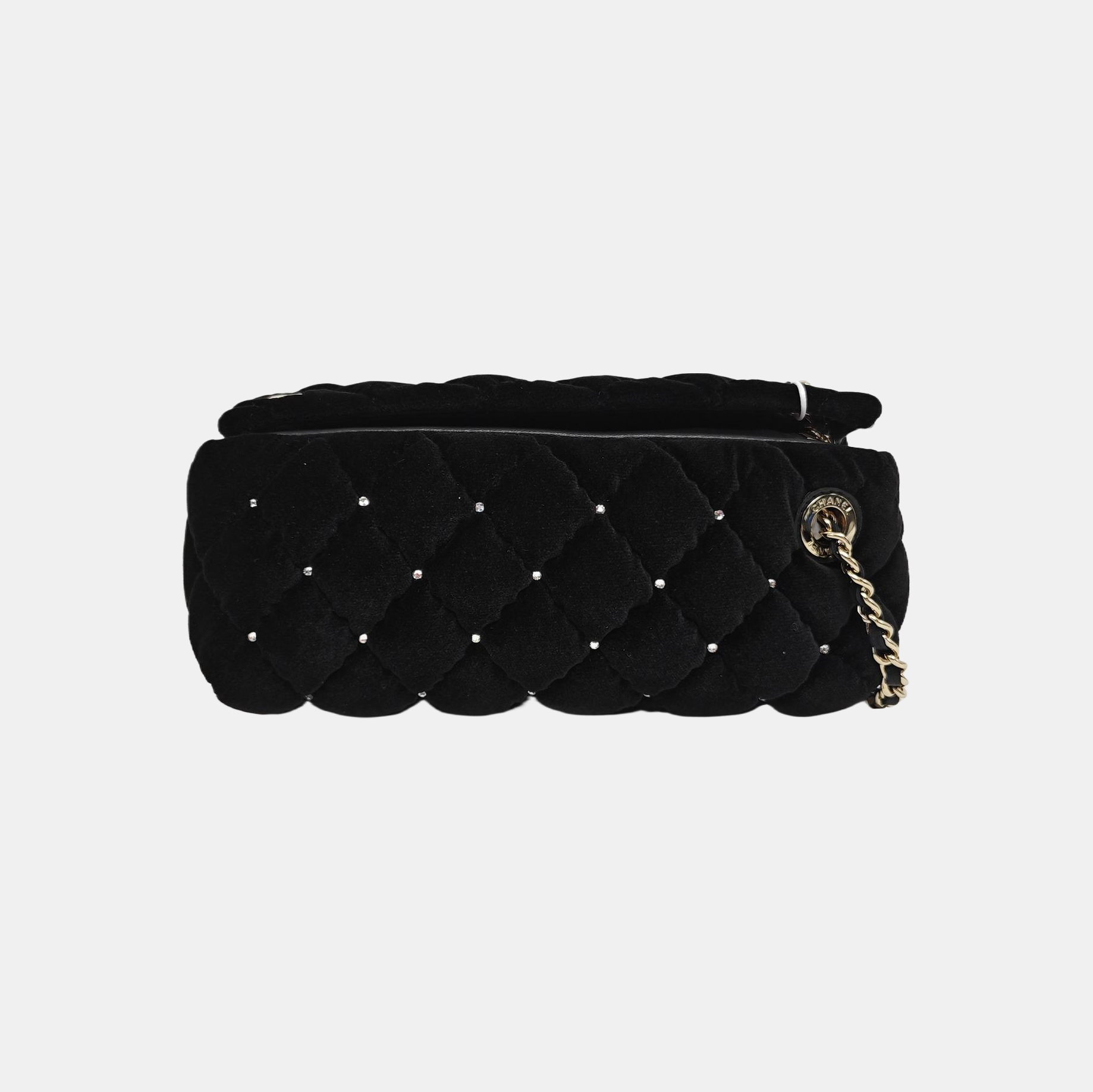 Quilted Velvet Black