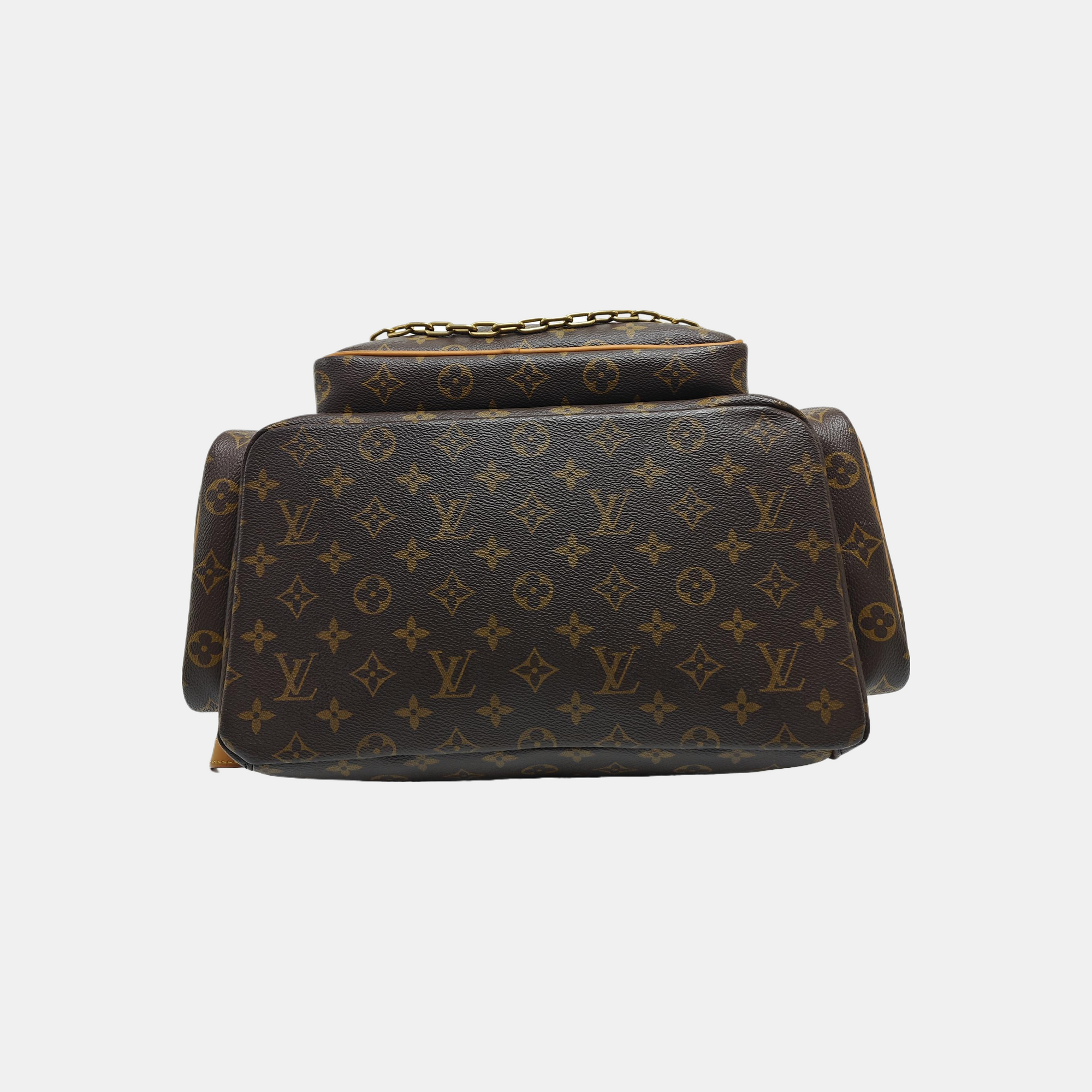 TRIO Monogram Coated Canvas Brown