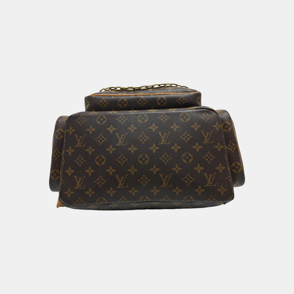 TRIO Monogram Coated Canvas Brown