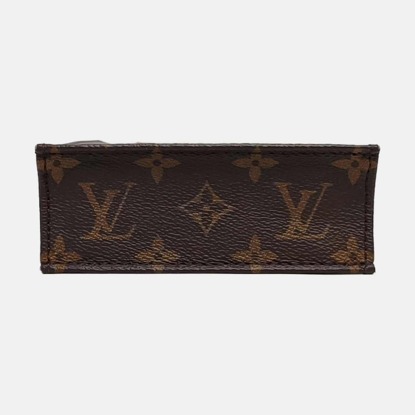 SAC PLAT Mini Monogram Coated Canvas Brown