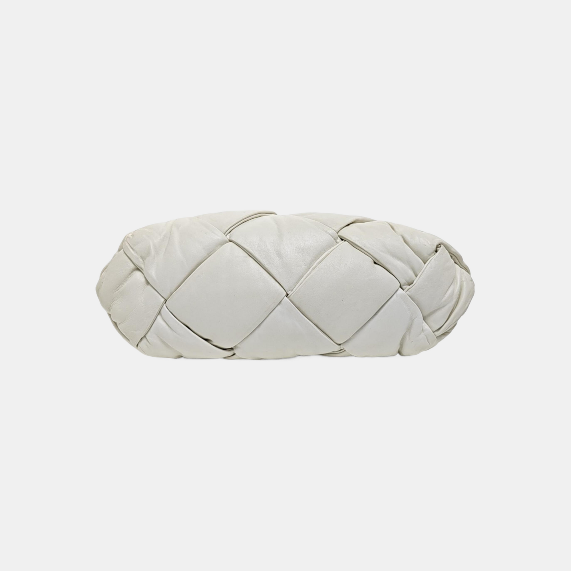 Lambskin Top Handle Bag White